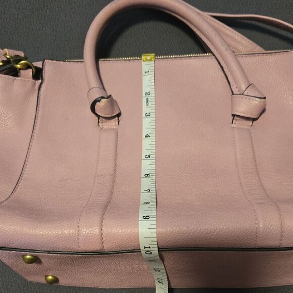 Merona Pink Shoulder Bag with Structured Design and Metal Accents - Picture 5 of 7